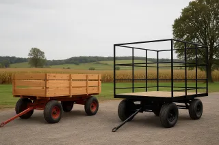 Comparing Wooden vs. Steel-Frame Wagons: Which Fits Your Farm Needs?