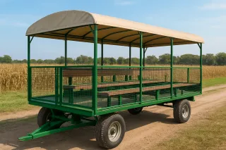 Enhancing Safety Features for Passenger Wagons on Farm Tours