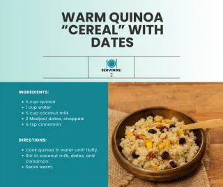 Delicious Quinoa Cereal with Dates