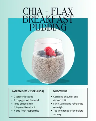 Delicious Chia and Flax Breakfast Pudding