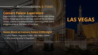 ACCOMMODATIONS & TRAVEL