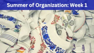 Summer of Organization Series – Week 1