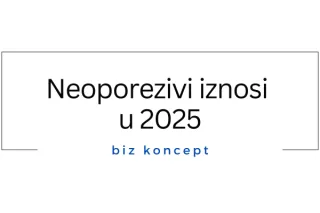 Neoporezivi iznosi 2025