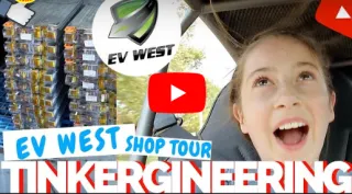 TINKERGINEERING Porsche 914 EV, EV WEST SHOP TOUR