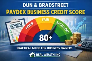 Dun and Bradstreet PAYDEX Business Credit Score Guide | Real Wealth INC