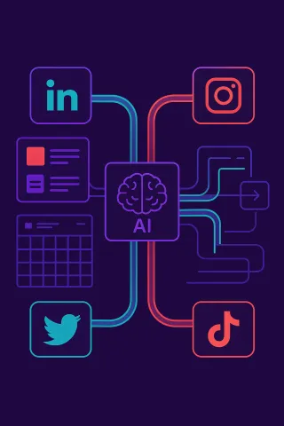Social Media + Content Syndication Using AI