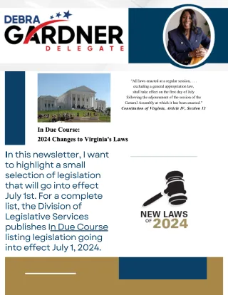 Upcoming Changes: New Virginia Laws Effective July 1, 2024