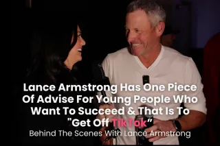 Lance Armstrong Has One Piece Of Advise For Young People Who Want To Succeed & That Is To “Get Off TikTok”