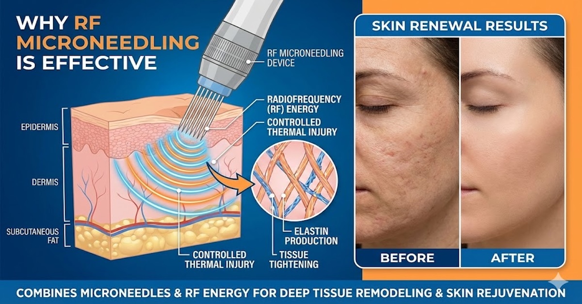 Why Is RF Microneedling So Effective for Skin Renewal?