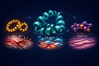BPC-157 vs TB-500 vs GHK-Cu: Which Healing Peptide Do You Actually Need?