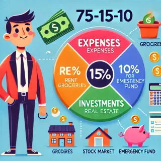Cómo administrar tu dinero con el Método 75-15-10