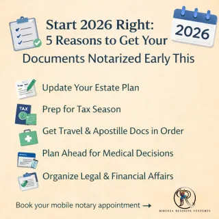 Start 2026 Right: 5 Reasons to Get Your Documents Notarized Early This Year