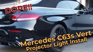 Mercedes C63S Convertible Projector Light Install
