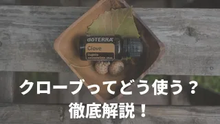 クローブのエッセンシャルオイル（アロマオイル） ってどうやって使う？使い方を徹底解説
