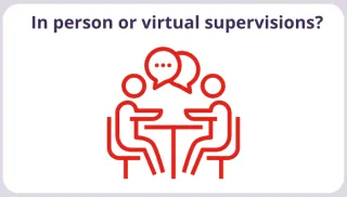 Why is it important to carry out supervisions in person?