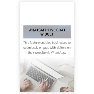 New Feature: WhatsApp Live Chat Widget
