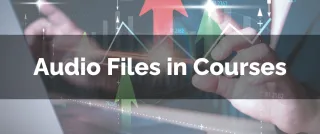 New Feature: Audio Files in Courses