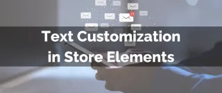 New Feature: Text Customization in Store Elements