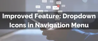 Improved Feature: Dropdown Icons in Navigation Menu