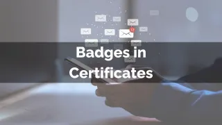 New Feature: Badges in Certificates