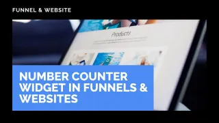 New Feature: Number Counter Widget in Funnels & Websites
