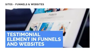 New Feature: Testimonial Element in Funnels and Websites