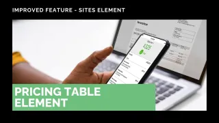Improved Feature: Pricing Table Element