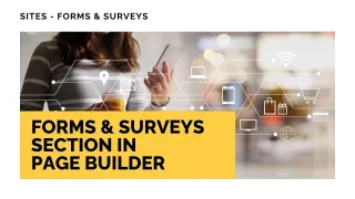 New Feature: Forms & Surveys Section in Page Builder