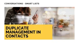 New Feature: Duplicate Management in Contacts