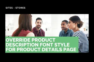 New Feature: Override Product Description Font Style for Product Details Page