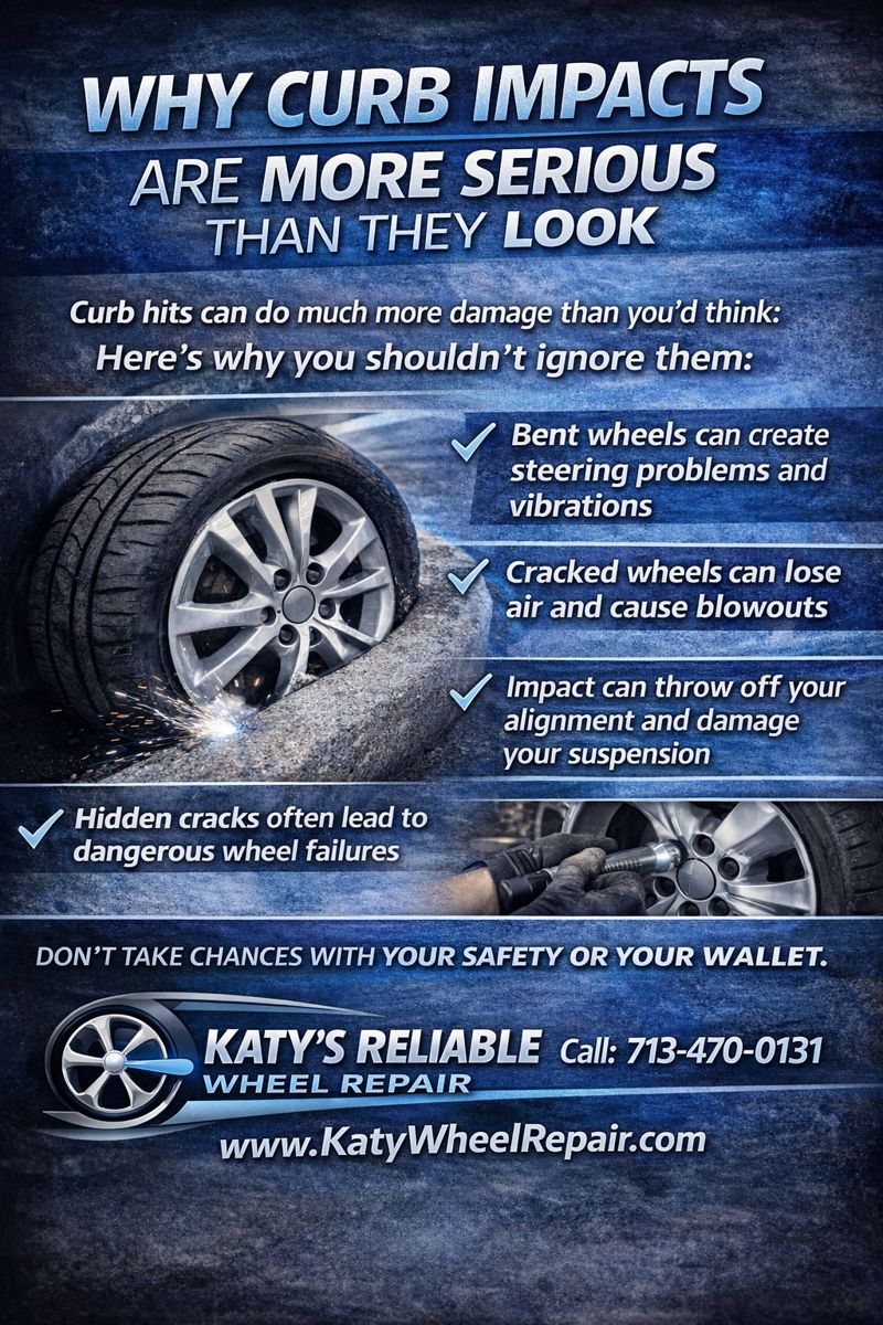 Hit a Curb in Katy? Here’s How Wheel Damage Should Be Properly Inspected