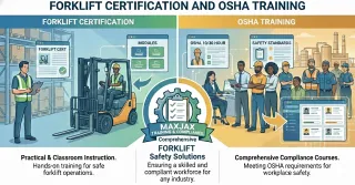 Where can I find online OSHA forklift training courses with certification?