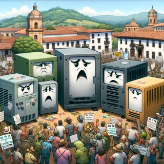 Generadores eléctricos protestan contra decreto confiscatorio en Colombia