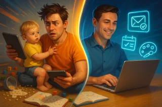 Quiet Hustle, Loud Kids: How Parents Can Start a Home Business With AI and Noisy Little Bosses