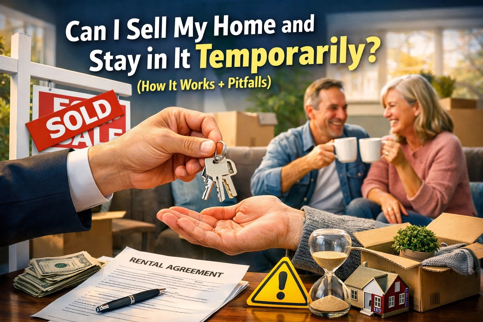 Can I Sell My Home and Stay in It Temporarily? (How It Works + Pitfalls)