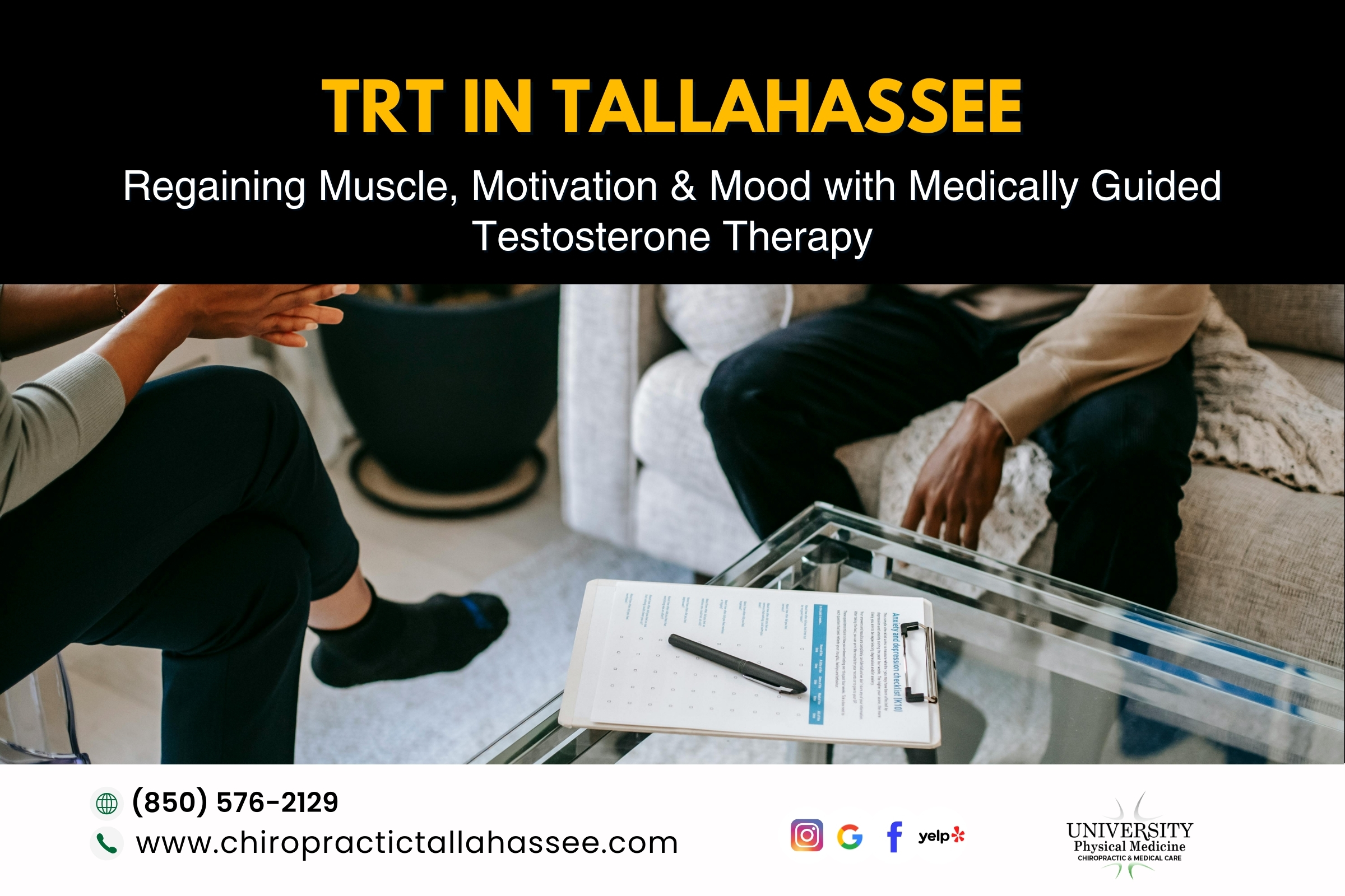 TRT in Tallahassee: Regaining Muscle, Motivation & Mood with Medically Guided Testosterone Therapy