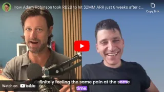 How Adam Robinson took RB2B to hit $2MM ARR just 6 weeks after crossing $1MM ARR (with a team of only 6 people)