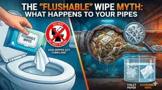 The "Flushable" Wipes Myth: What Actually Happens to Your Pipes