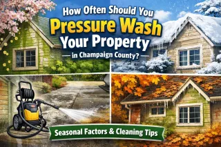 How Often Should You Pressure Wash Your Property in Champaign County?