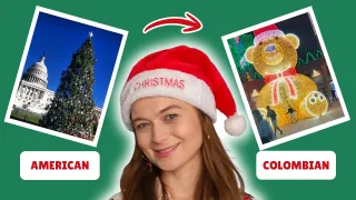 Christmas Traditions in the U.S. vs Colombia | B2 English Listening