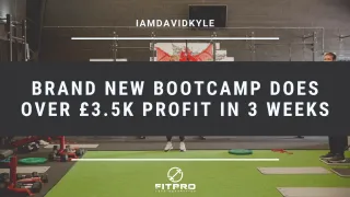 Brand New Bootcamp Does Over £3.5k Profit in 3 Weeks