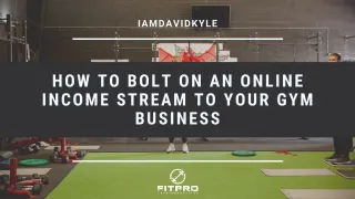 How to bolt on an online income stream to your gym business