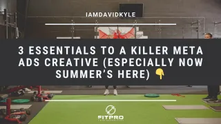 3 Essentials to a Killer META Ads Creative (Especially Now Summer’s Here) 👇
