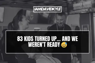 83 kids turned up… and we weren’t ready 😅
