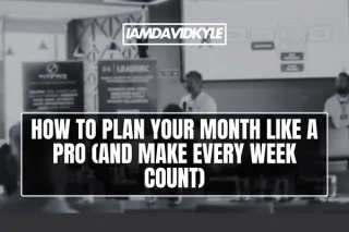 How to plan your month like a pro (and make every week count)