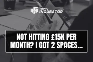 Not hitting £15k per month? I got 2 spaces…
