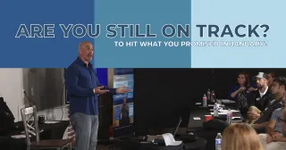 Are You Still on Track to Hit What You Promised in January?