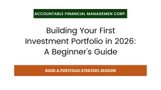 How to Build Your First Investment Portfolio in 2026: Step-by-Step Guide