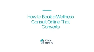 How to Book a Wellness Consult Online That Converts