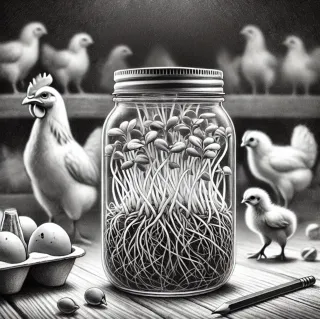 What if you could grow your own chicken food faster than brewing coffee?